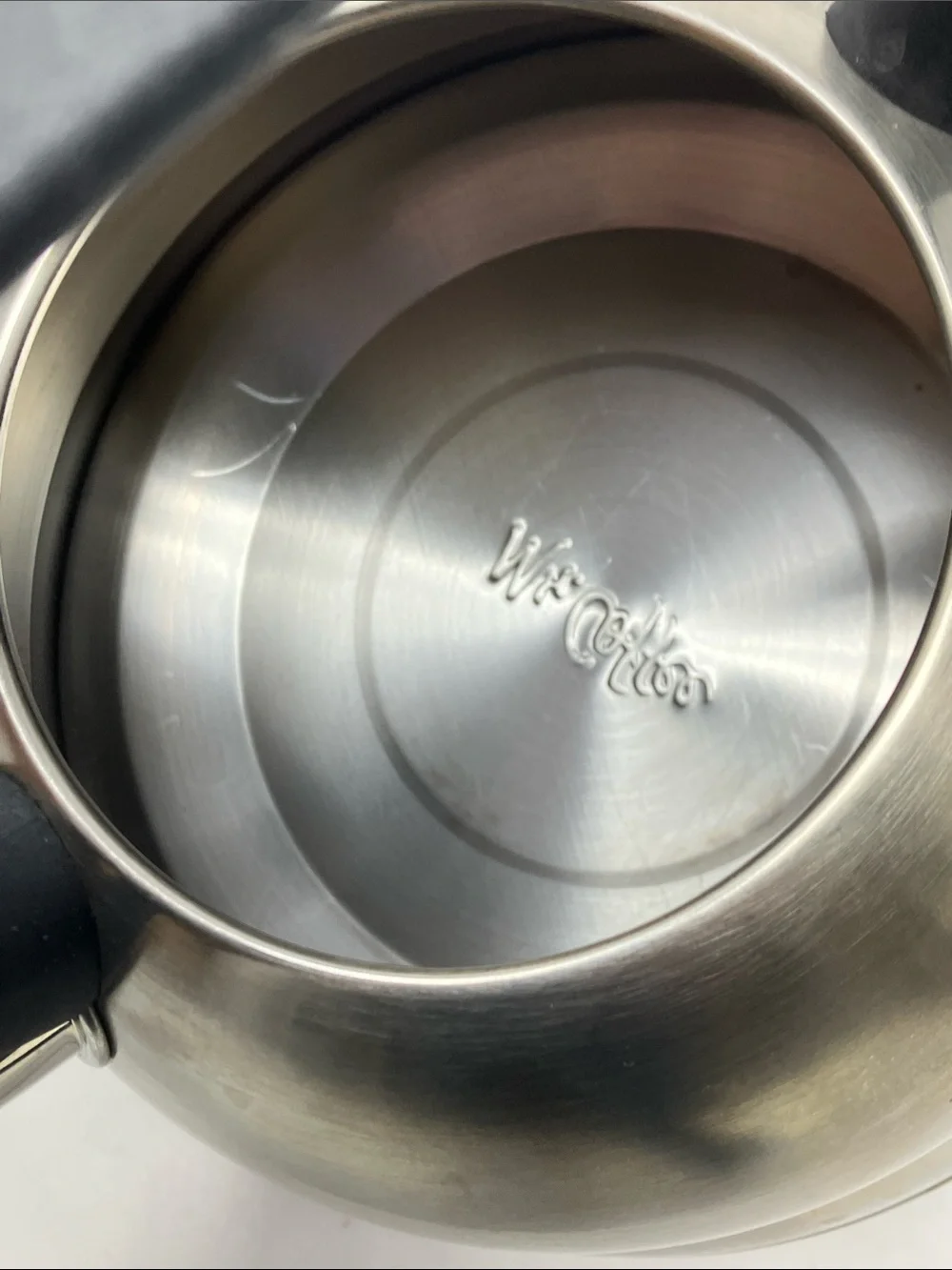 Mr. Coffee Stainless Steel Whistling Tea Kettle Stovetop Flip Spout